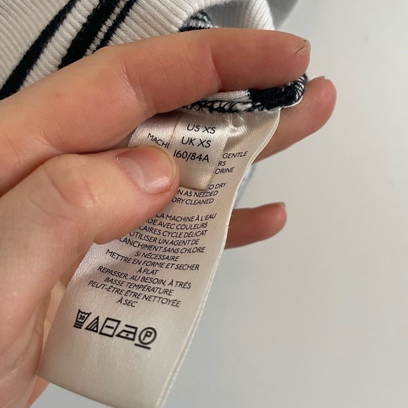 MAEVE - Striped Mock Neck Knit Top - Picture 6 of 8